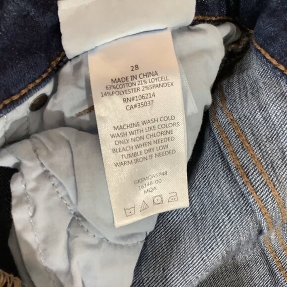 Joe’s Jeans Charlie Hi Rise Skinny Ankle Raw Hem Dark Wash 28 - Picture 8 of 8